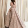 Brand MARIA B - Net frock with satain silk - Image 7
