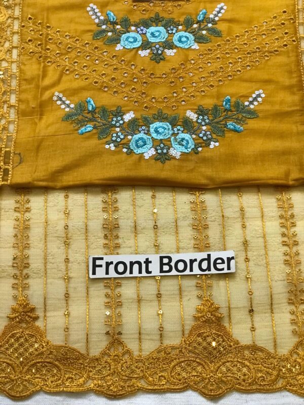 MARIA B - Embroidered Lawn with Chikenkari Work - Image 4