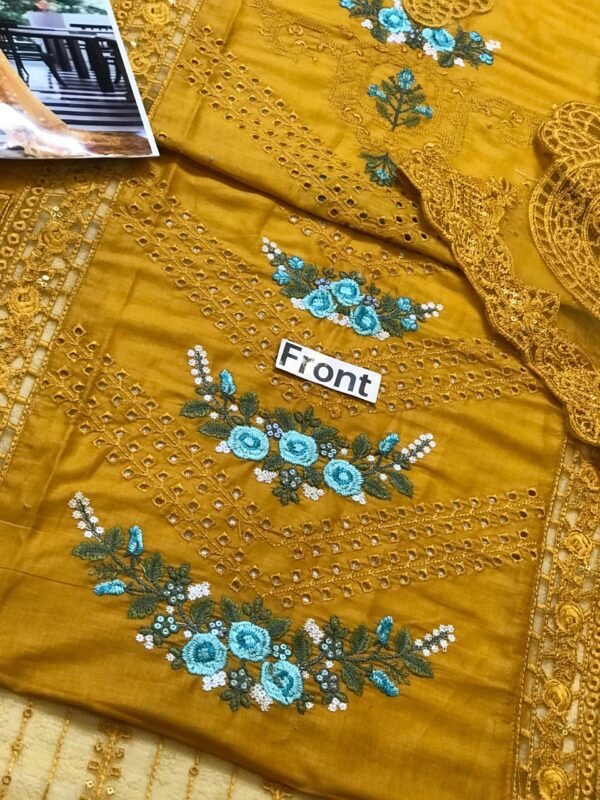 MARIA B - Embroidered Lawn with Chikenkari Work - Image 6