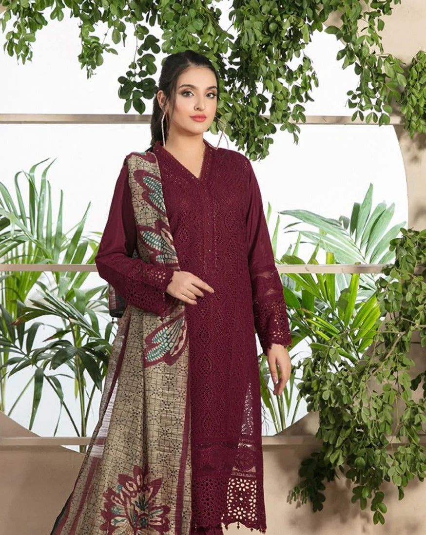 MARIA B LAWN WITH DIGITAL Daimond DUPATTA